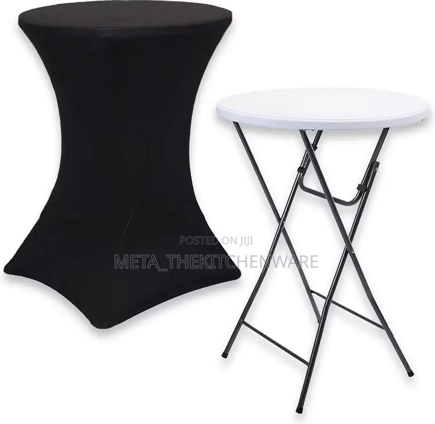 High Top Round Folding Cocktail Table