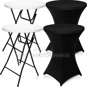 High Top Round Folding Cocktail Table
