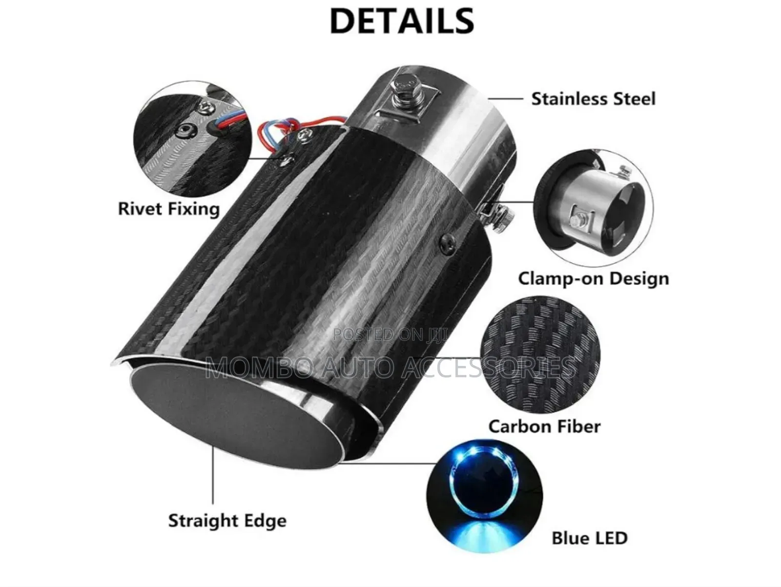 Car Led Muffler Tip