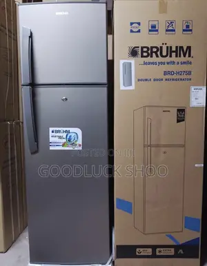 Bruhm Double Door Refrigerator 245l (Brd-H275b)