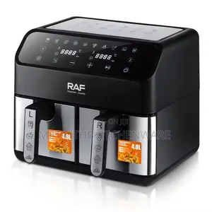 Raf Multifunctional Digital Dual Air Fryer Touch Screen 8l