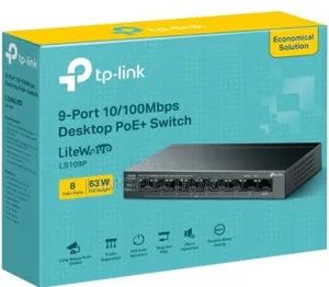Tp Link Ls109p 9-Port 10/100mbps Desktop Poe+ Switch
