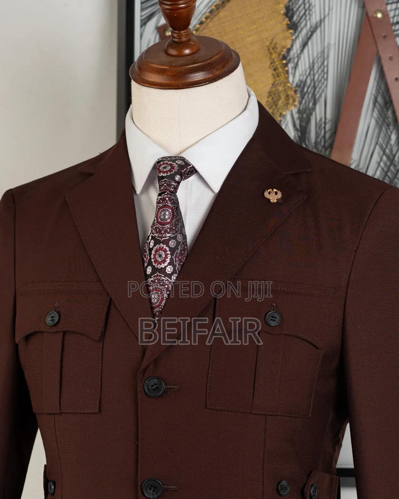 Brown Suit | 4 Pockets