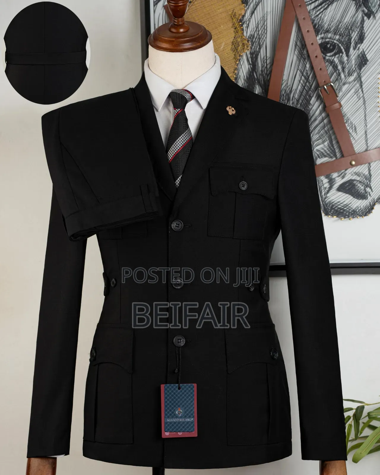 Black Suit | 4 Pockets