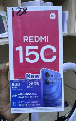 New Xiaomi Redmi 15C 4G 128 GB Black