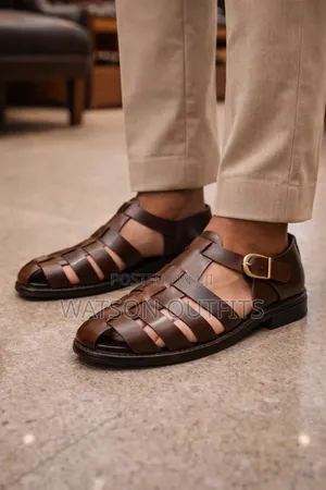 Men's Leather Open Shoes Clarks Brand New Very Classic