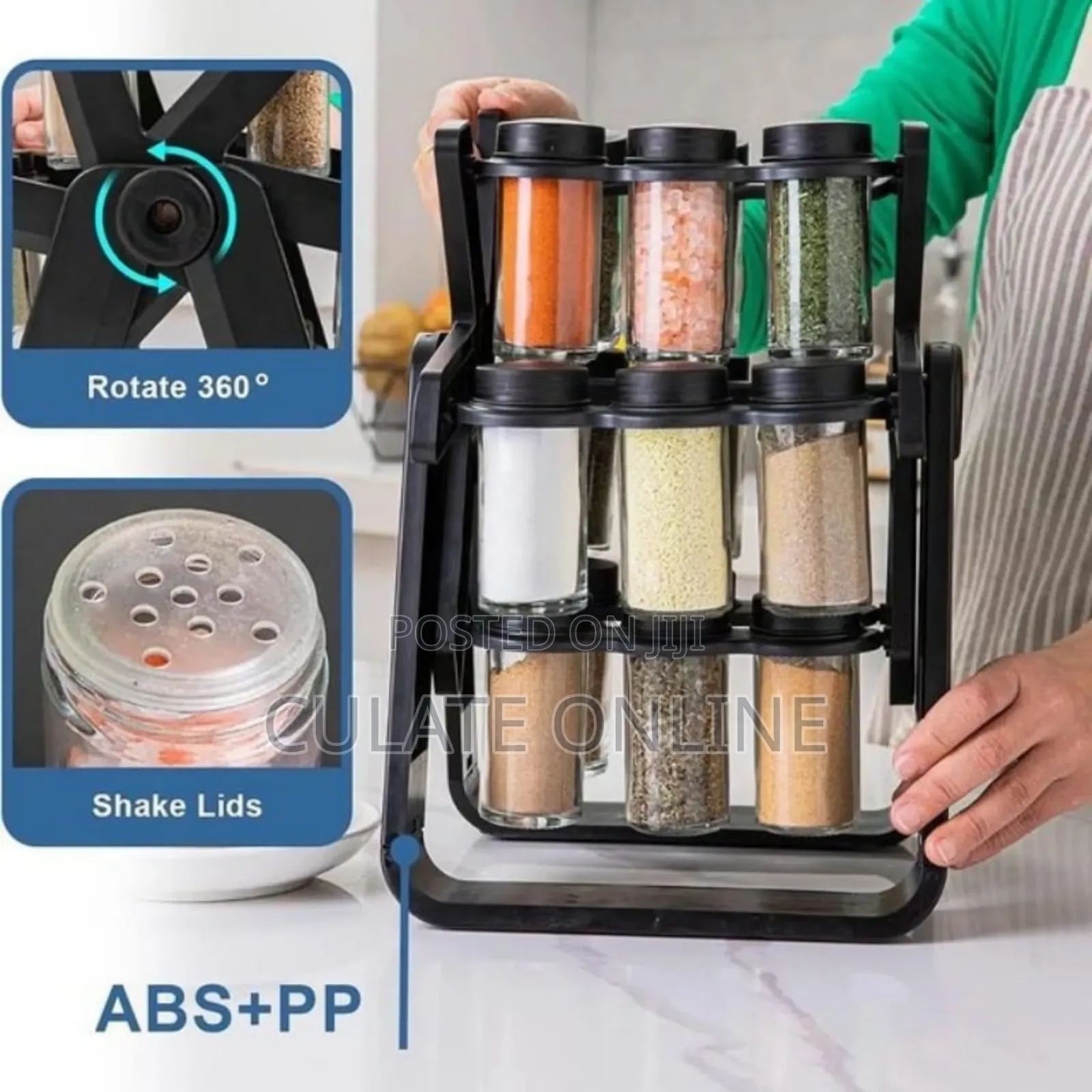 18 Jars Spice Rack