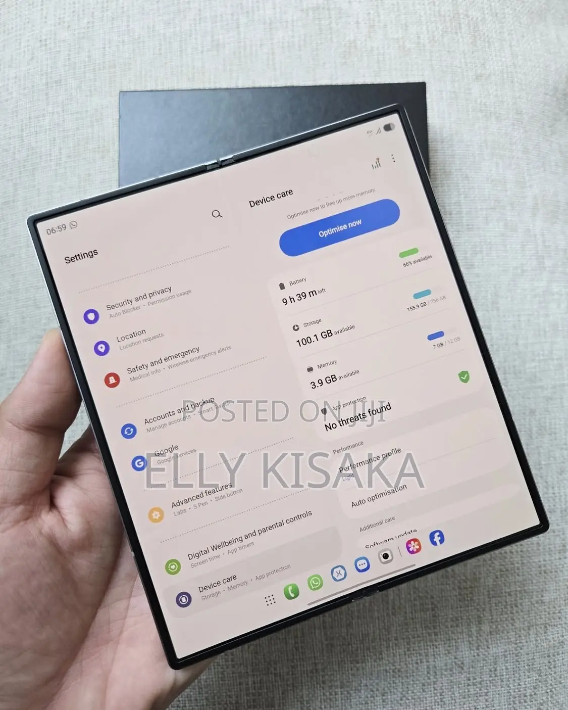 New Samsung Galaxy Z Fold6 256 GB Silver