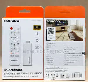 Porodo Tv Stick Ultra Hd 2 + 16gb Android 14.0