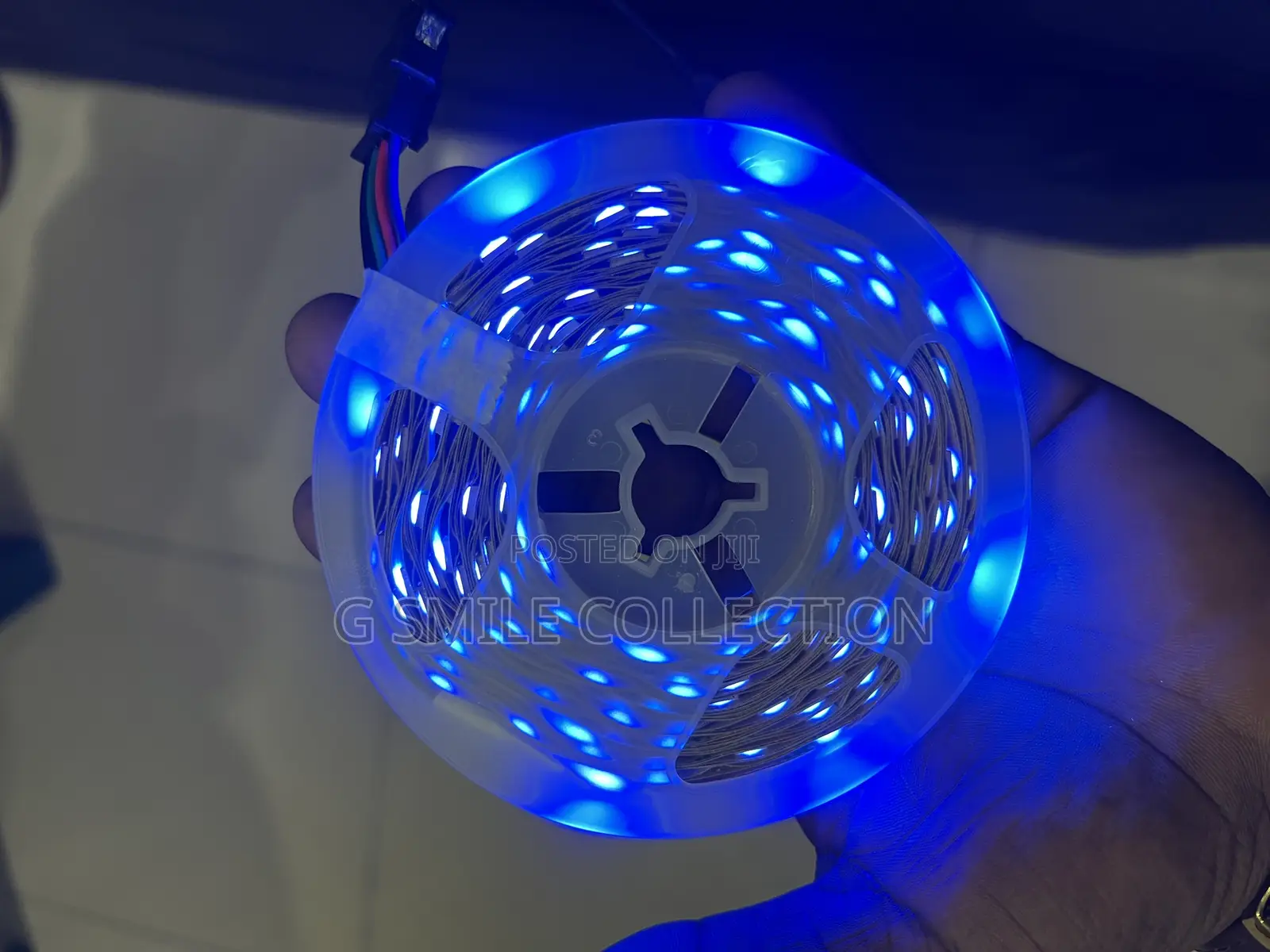 Porodo Blue 16.4 Ft Sound Reactive Rgb Strip Light With 44 Key Remote