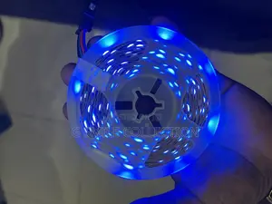 Porodo Blue 16.4 Ft Sound Reactive Rgb Strip Light With 44 Key Remote
