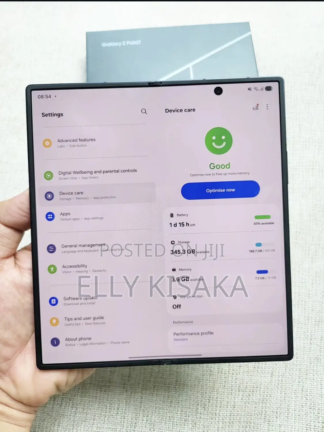 New Samsung Galaxy Z Fold7 256 GB Black
