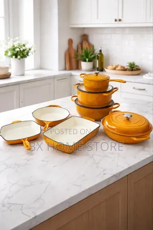 Enamelled Cast Iron Cookware Set (11-Pcs)