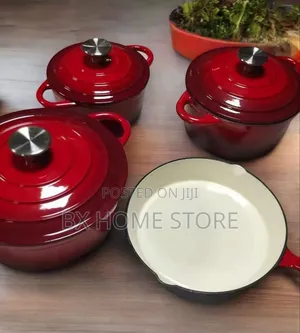 Enamelled Cast Iron Cookware Set (7-Pcs)