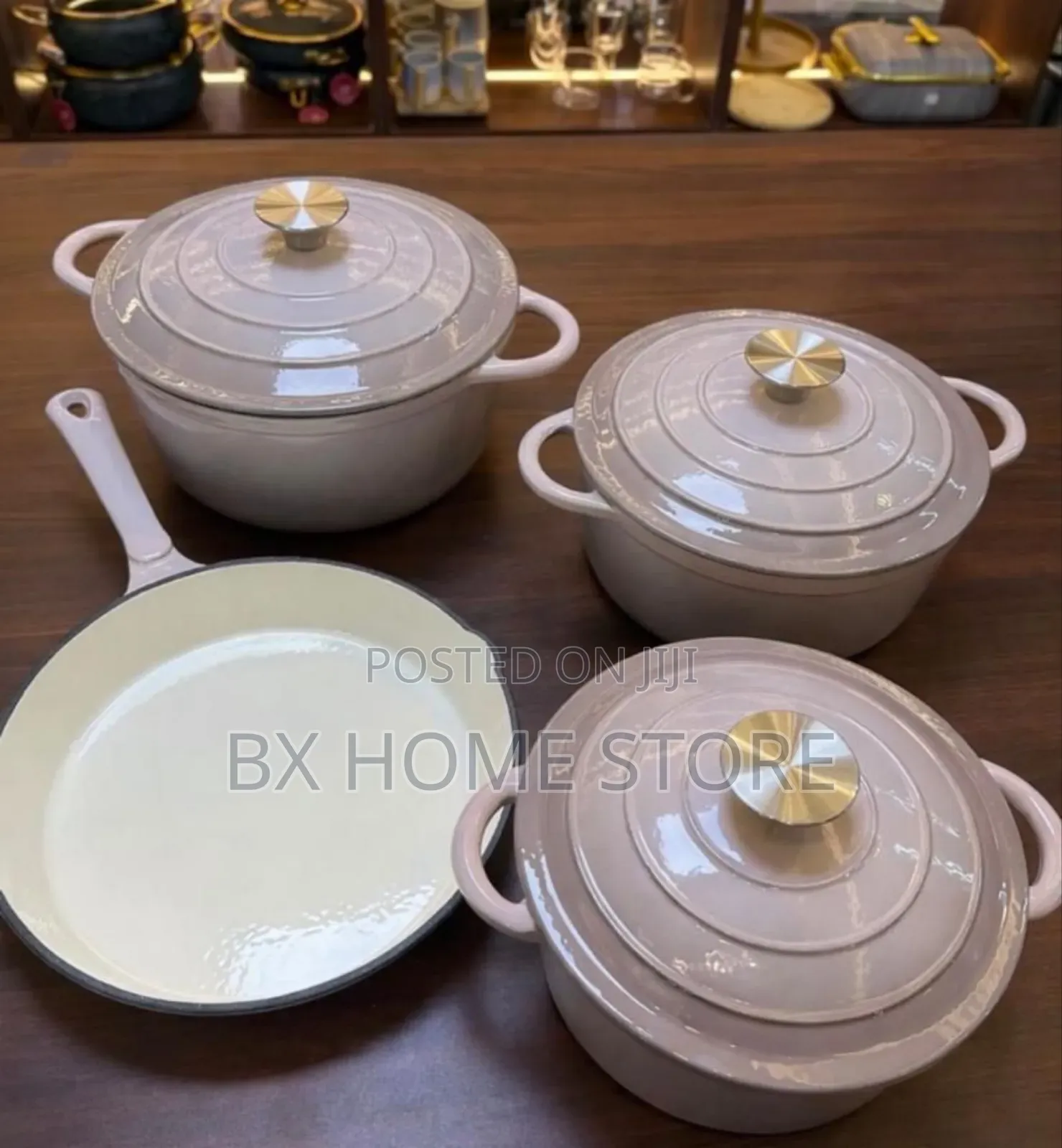 Enamelled Cast Iron Cookware Set (7-Pcs)