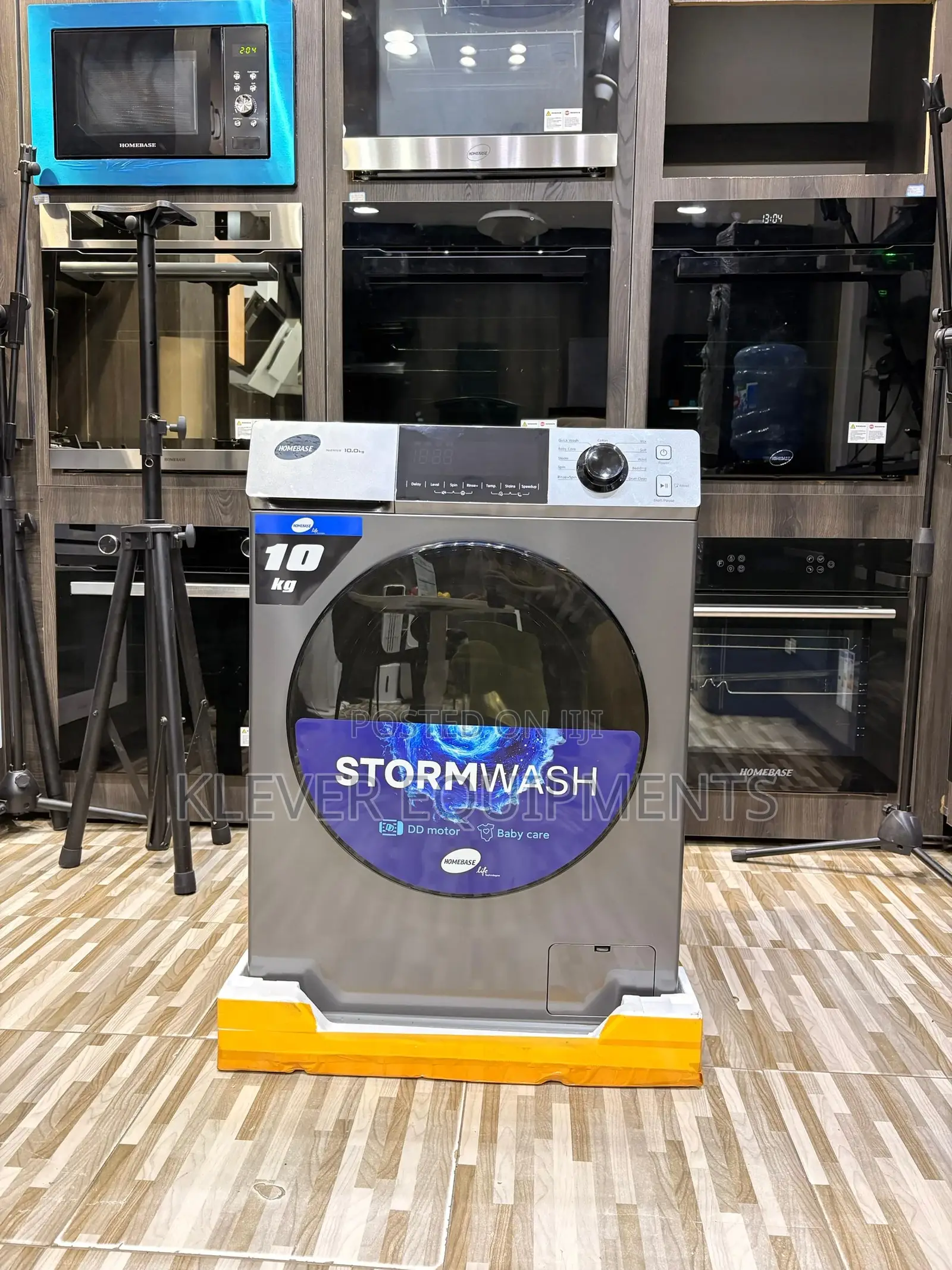 Homebase Automatic Washing Machine Hb-2l1012td. 10kg)