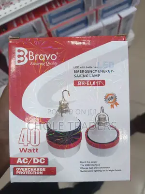 40watts Bravo Led Emergency Bulb / Lamp (Rechargeable Led Bulbs)