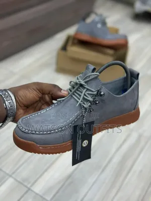 Men's Leather Shoes Cat Brand New Gray Colour Very Top
