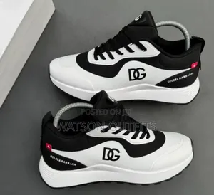 Men's Leather Sneaker Shoes Dolce Gabbana Brand New Very Original