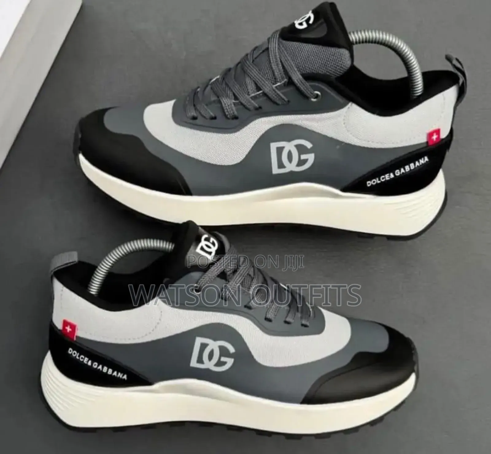 Men's Leather Sneaker Shoes Dolce Gabbana Brand New Very Original
