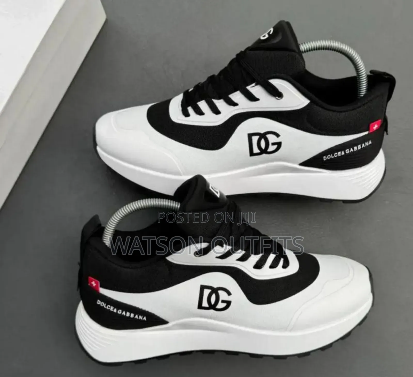 Men's Leather Sneaker Shoes Dolce Gabbana Brand New Very Original