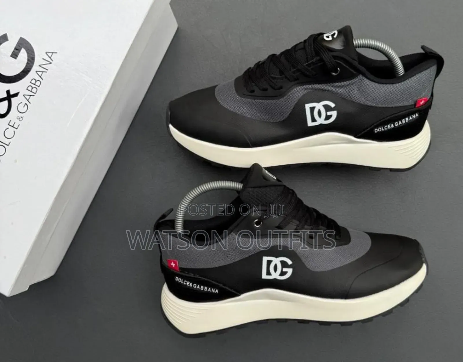 Men's Leather Sneaker Shoes Dolce Gabbana Brand New Very Original