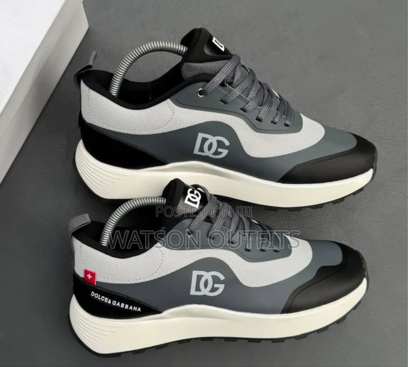 Men's Leather Sneaker Shoes Dolce Gabbana Brand New Very Original