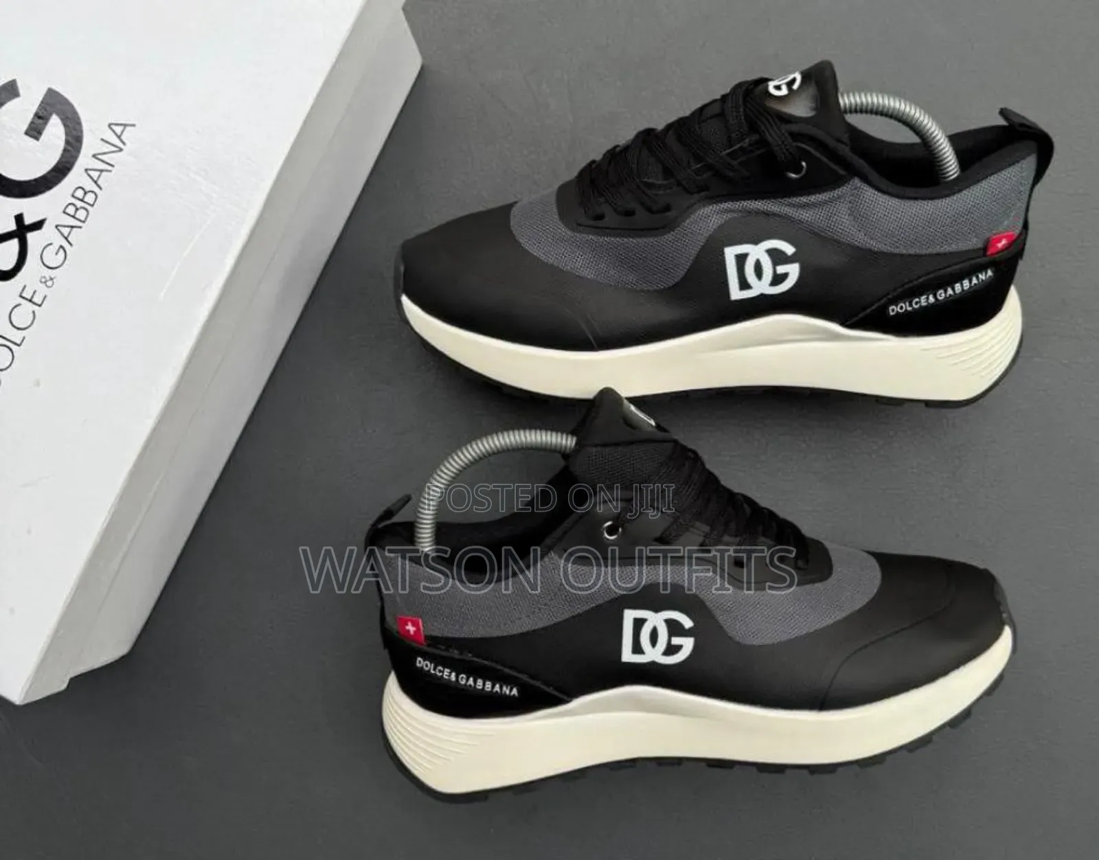 Men's Leather Sneaker Shoes Dolce Gabbana Brand New Very Original