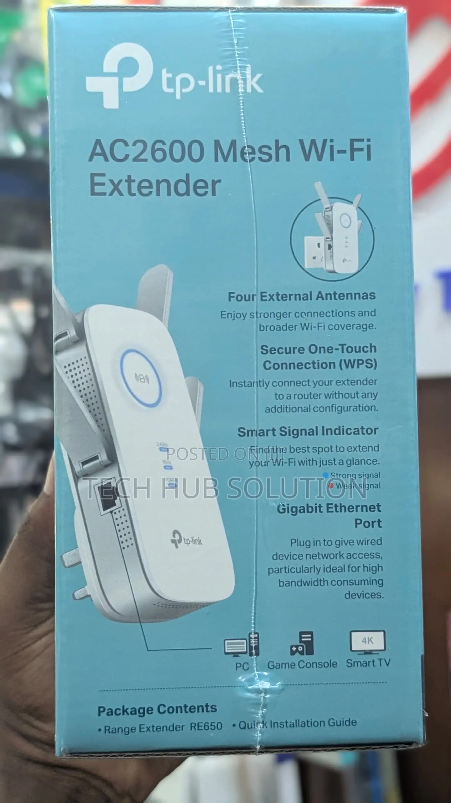 • Tp-link Re650 Mesh Wi-fi Extender – Fast Reliable
