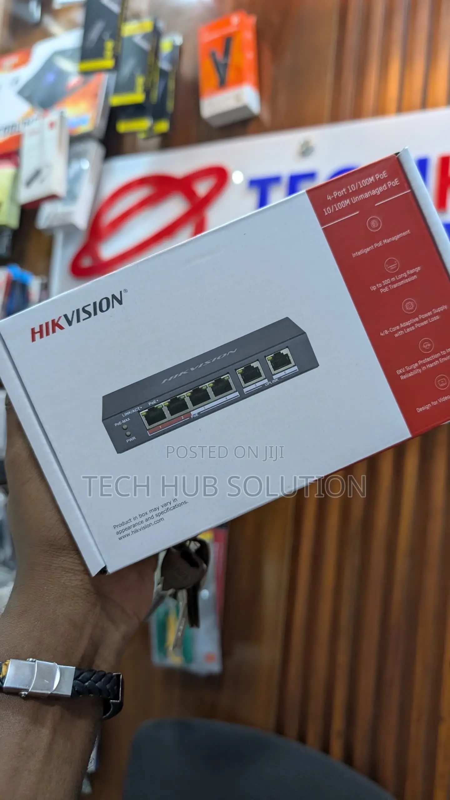 Hikvision 4-Port 10/100m Poe Switch – Reliable Power