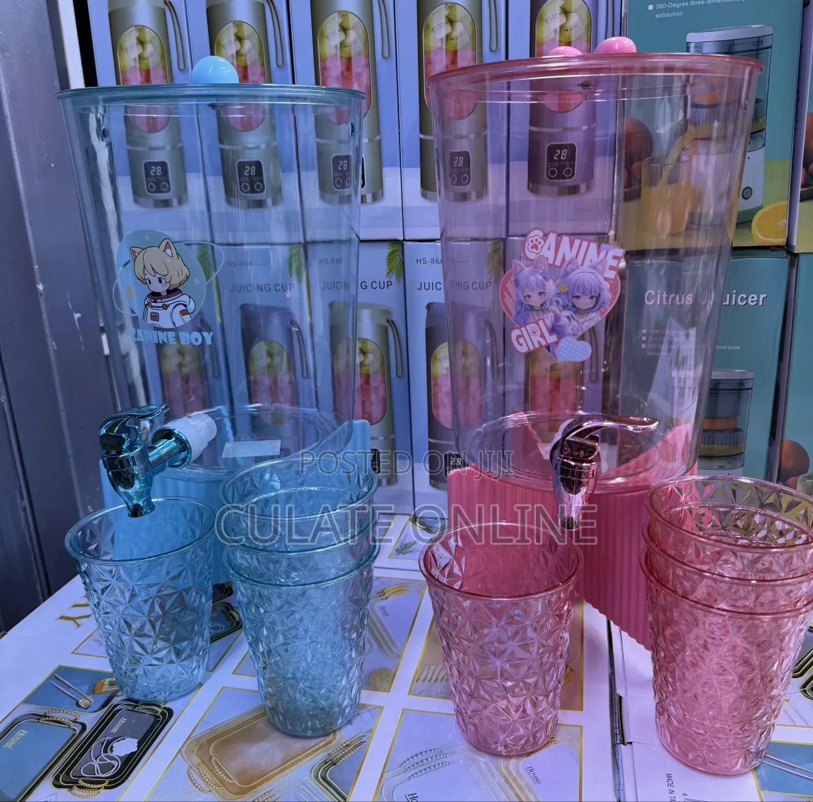 5ltrs Decanter With Glasses