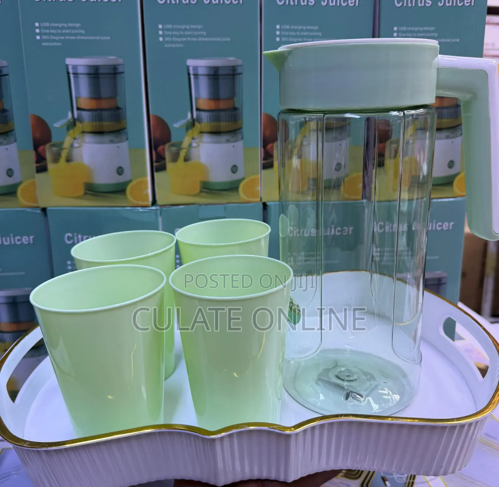 2ltrs Jug With Glasses Set