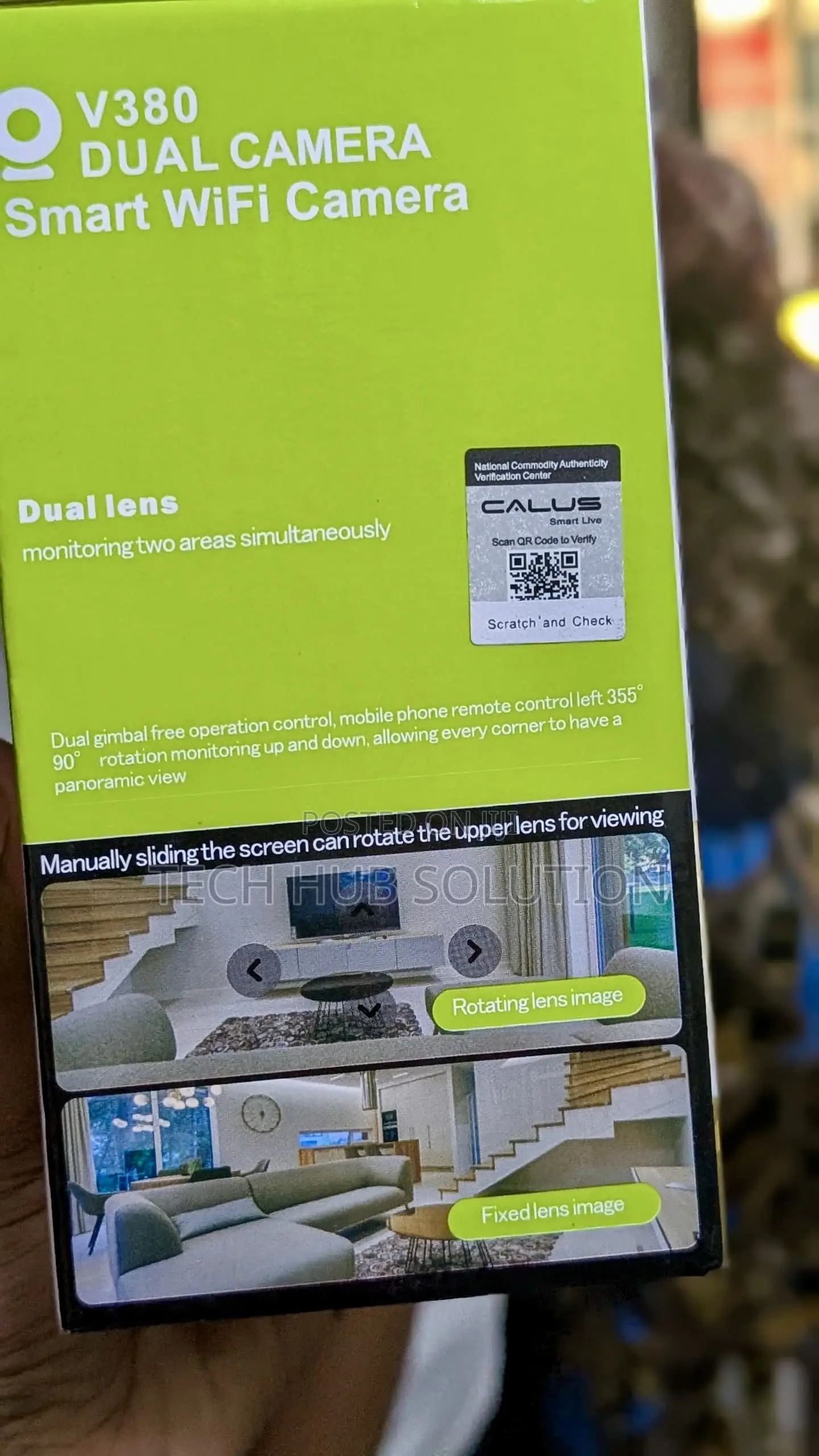 Calus Q7 V380 Dual Smart Wi-Fi Camera