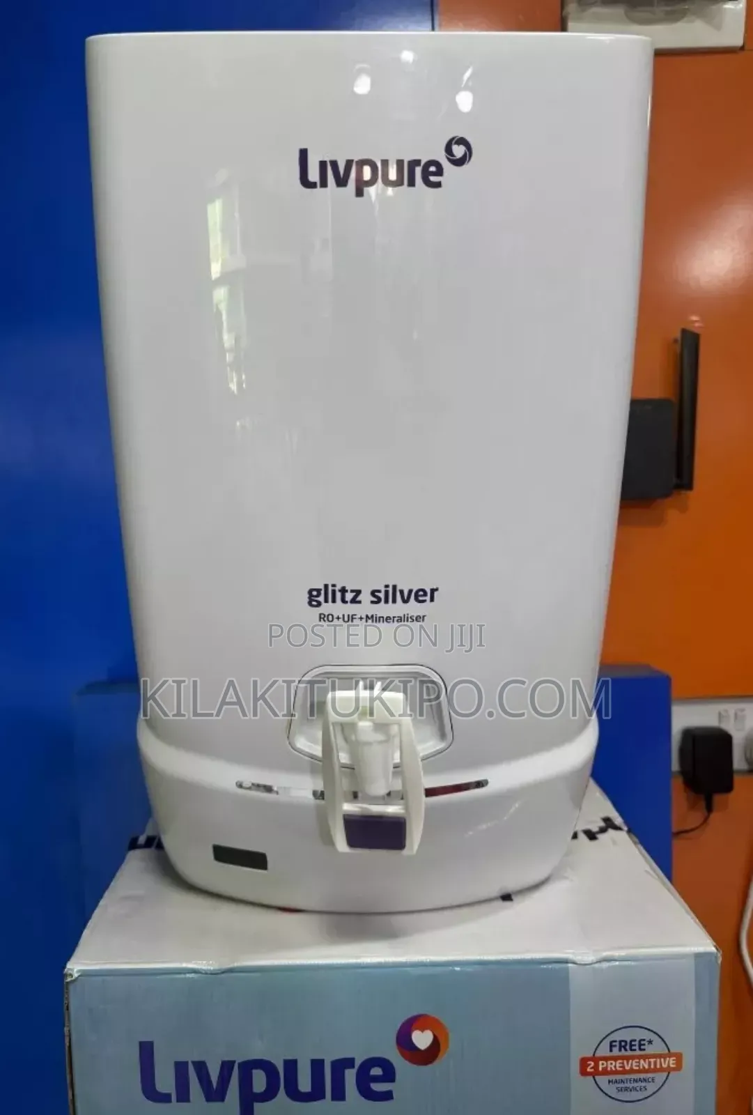 Livpure Water Filter for Any Water Sources Glitz Silver Ro+Fu+Mineral