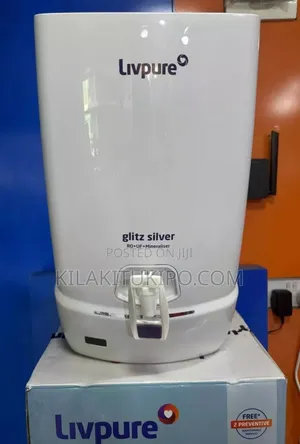 Livpure Water Filter for Any Water Sources Glitz Silver Ro+Fu+Mineral