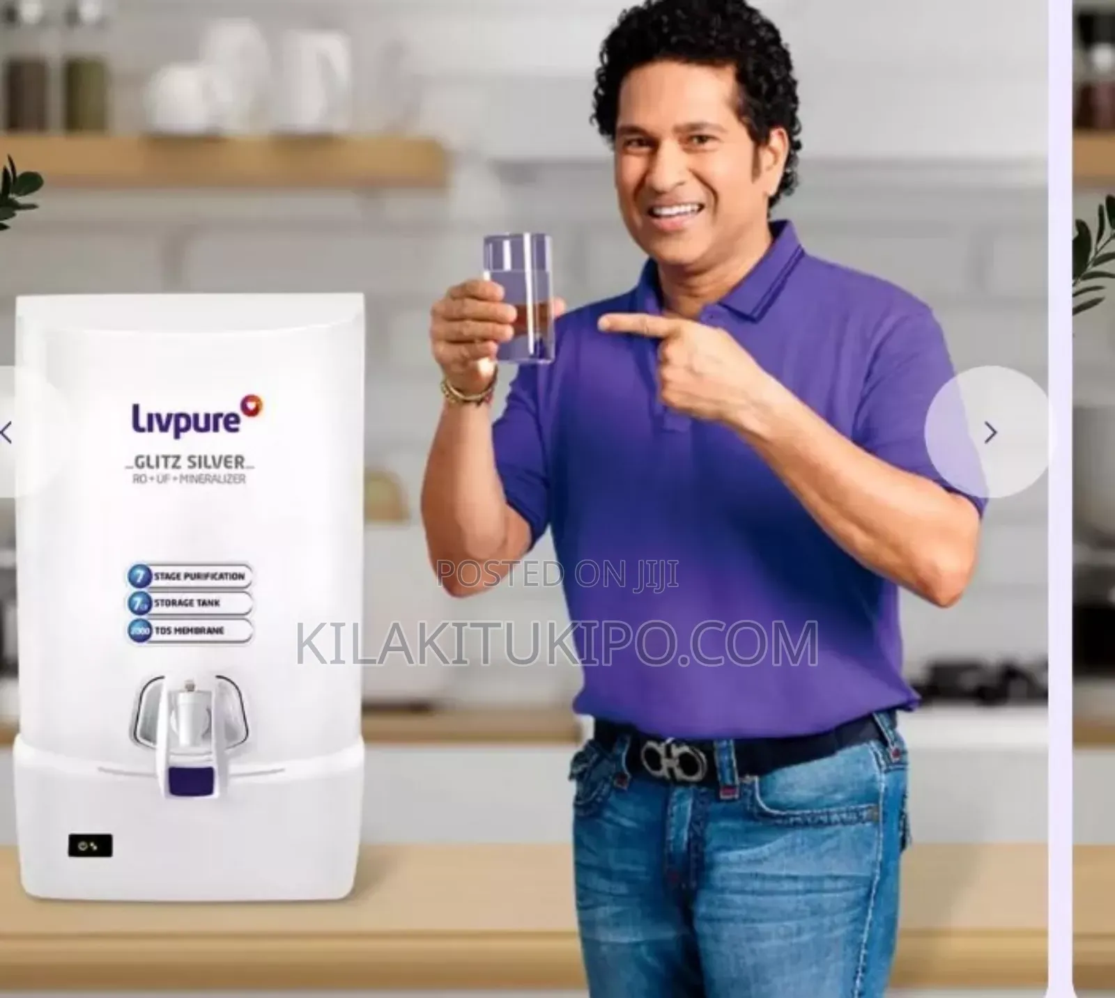 Livpure Water Filter for Any Water Sources Glitz Silver Ro+Fu+Mineral