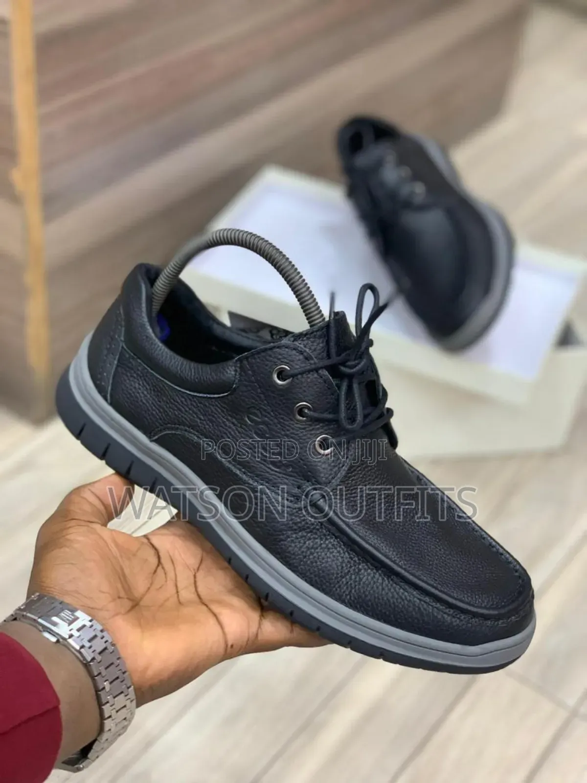Ecco Brand New Men's Leather Classic Shoes Well Worn