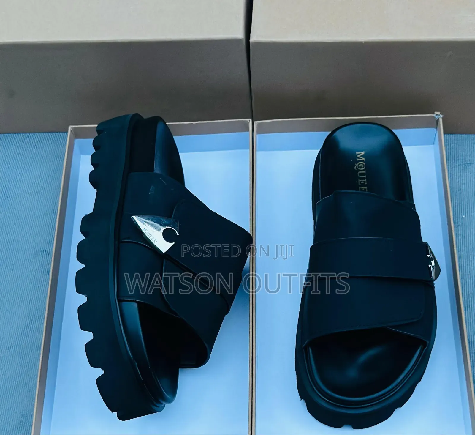Alexander McQueen and Giuseppe Zanotte Brand Men's New Sandals