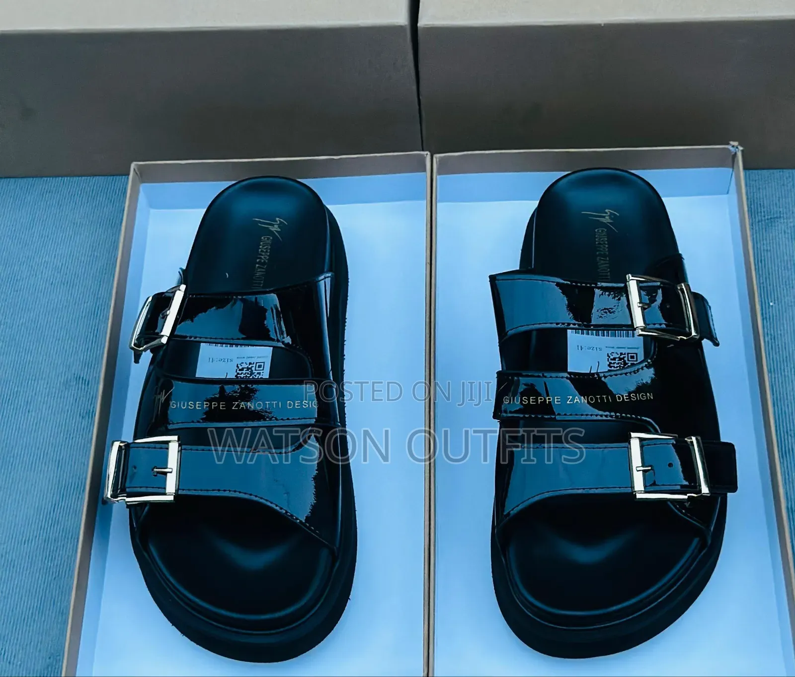 Alexander McQueen and Giuseppe Zanotte Brand Men's New Sandals