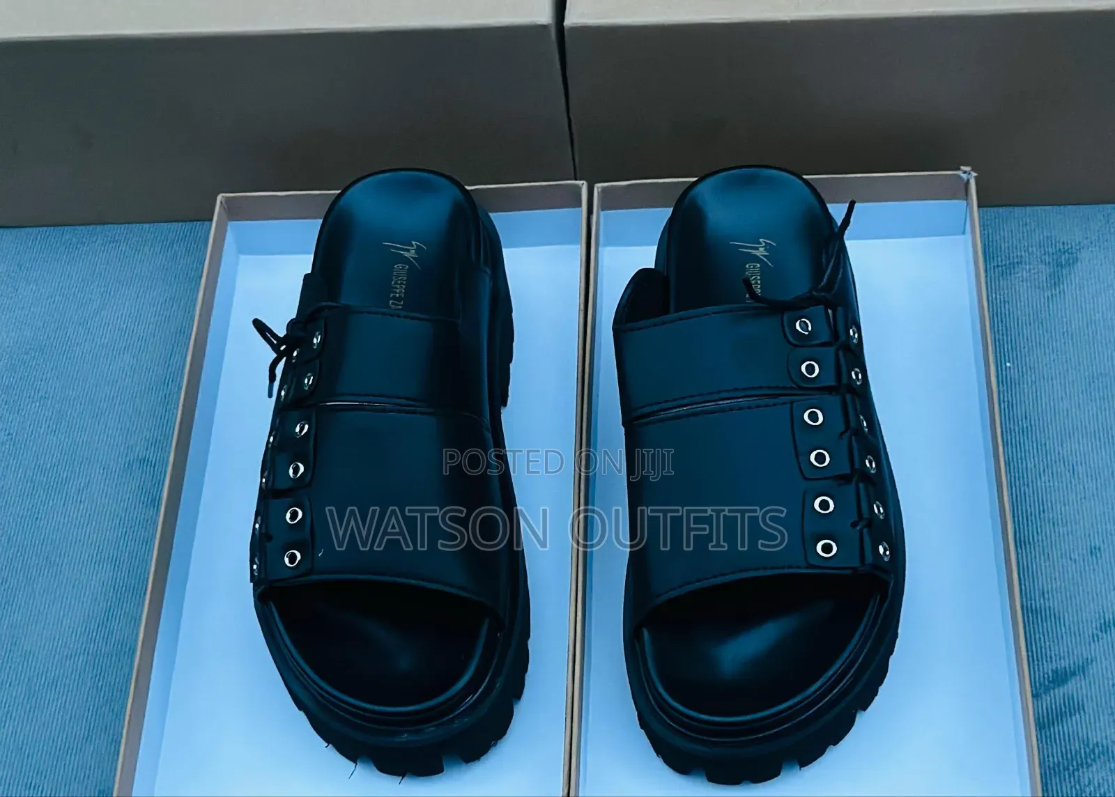 Alexander McQueen and Giuseppe Zanotte Brand Men's New Sandals