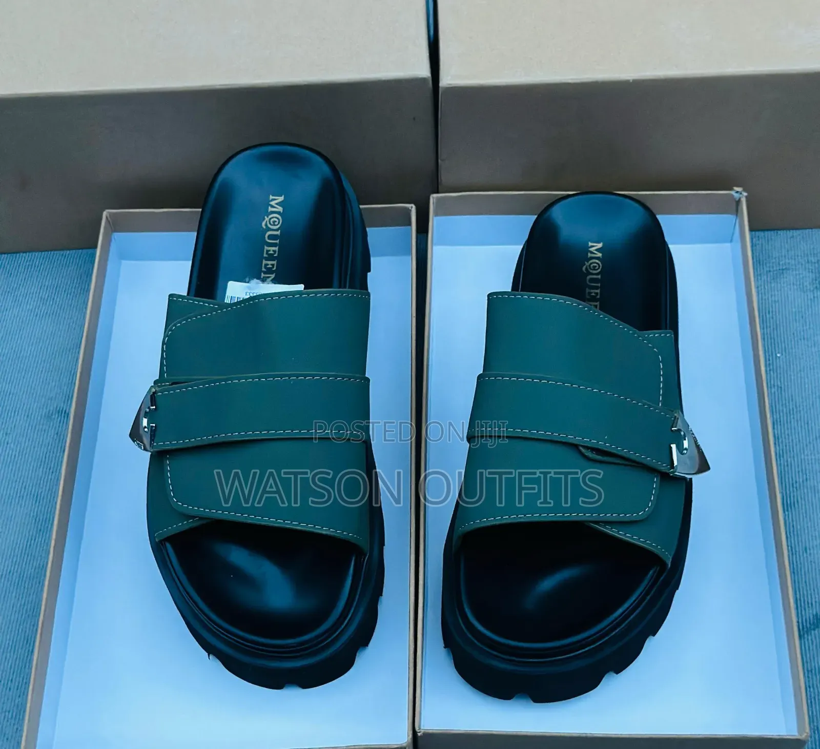 Alexander McQueen and Giuseppe Zanotte Brand Men's New Sandals