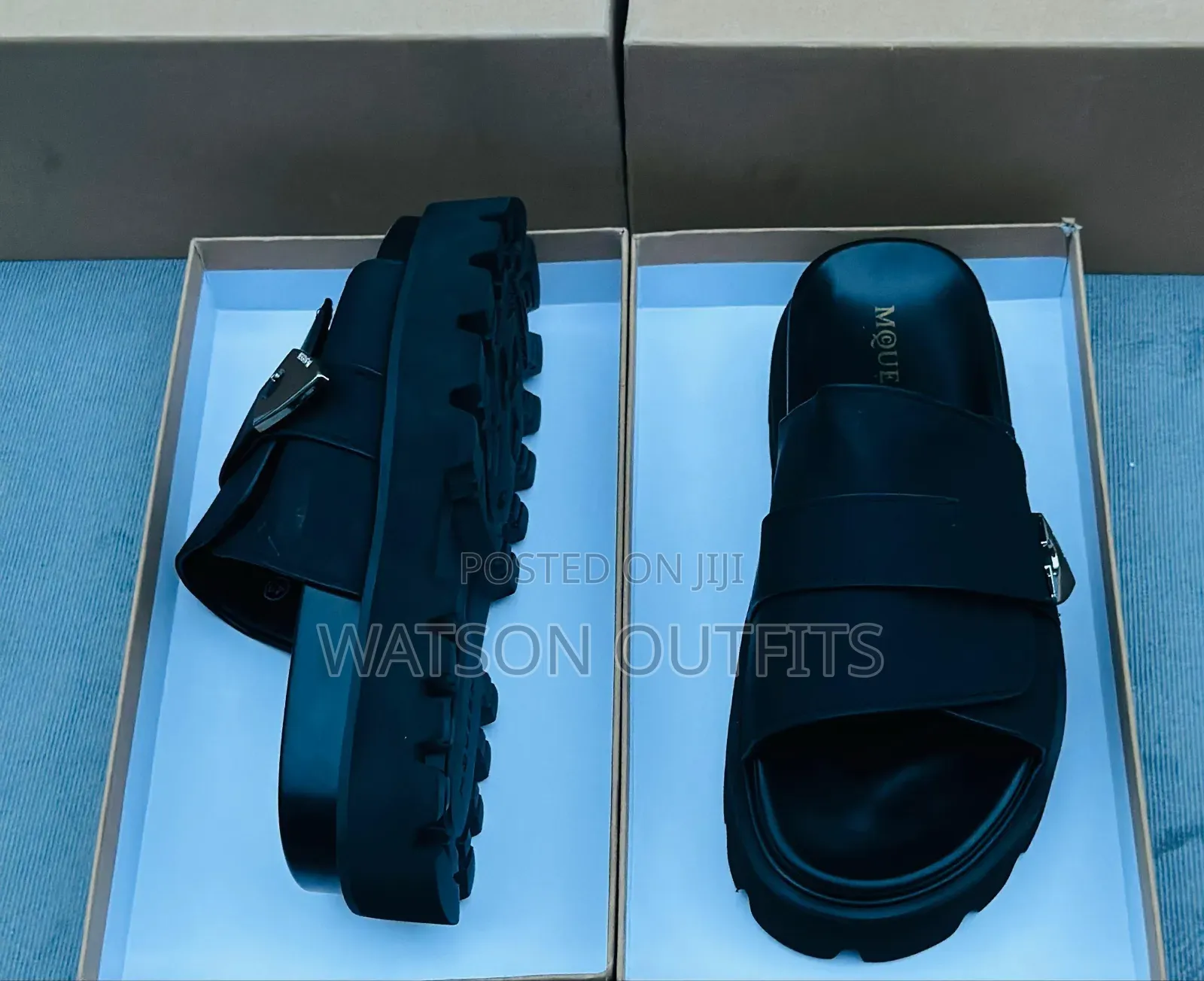 Alexander McQueen and Giuseppe Zanotte Brand Men's New Sandals