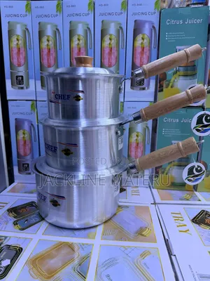 Chef Sufuria 3pcs Mishikio Ya Mbao