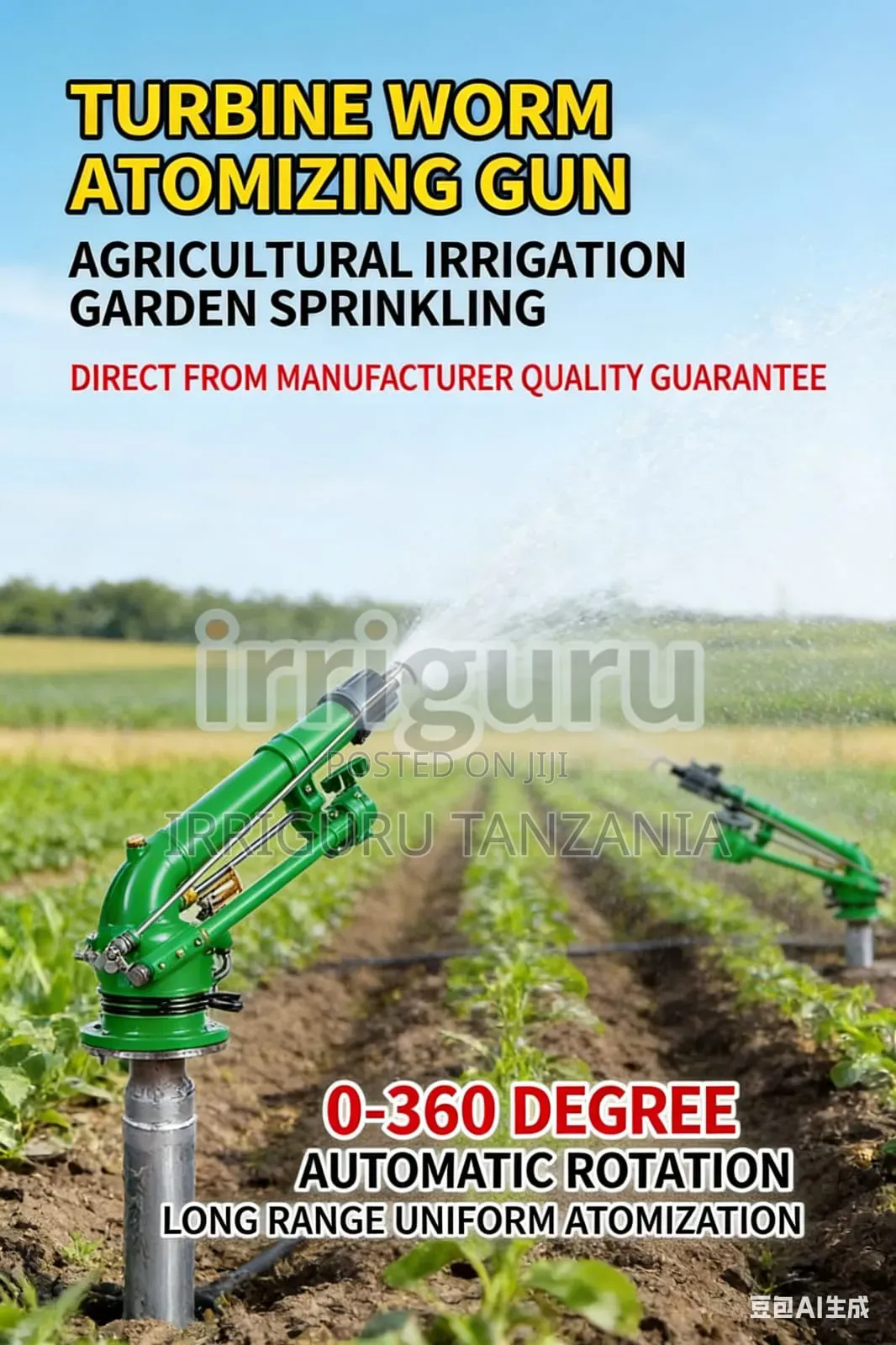 50 Mm Irrigation Sprinkler Brass