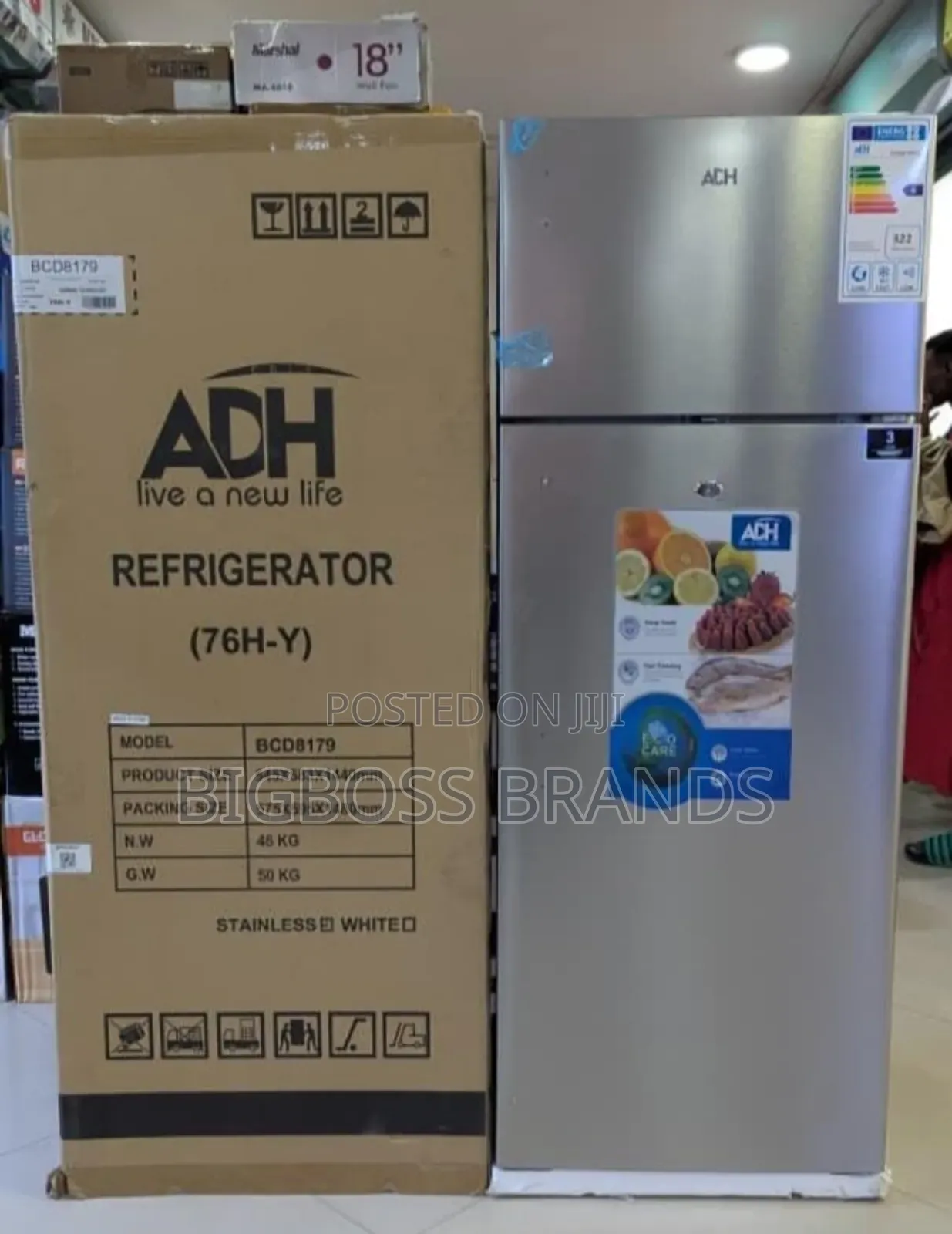 Adh Refrigerator Double Door 276 Liters [106ss]
