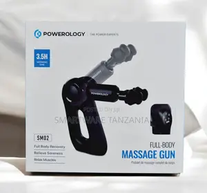 Powerology Full-body Massage Gun Sm02 - 3.5h, Recovery, Relax