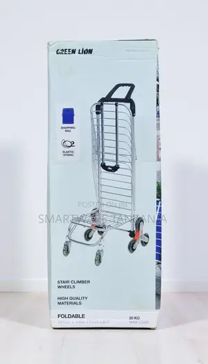 Green Lion Foldable Shopping Trolley 20kg Stair Climber Wheels Cart