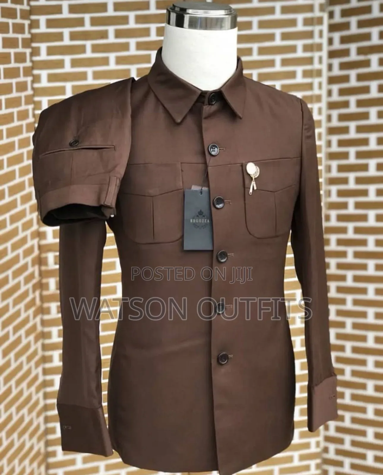 Bagozza Milano Brand New Safari Suits or Suti Za Kaunda Royally Best