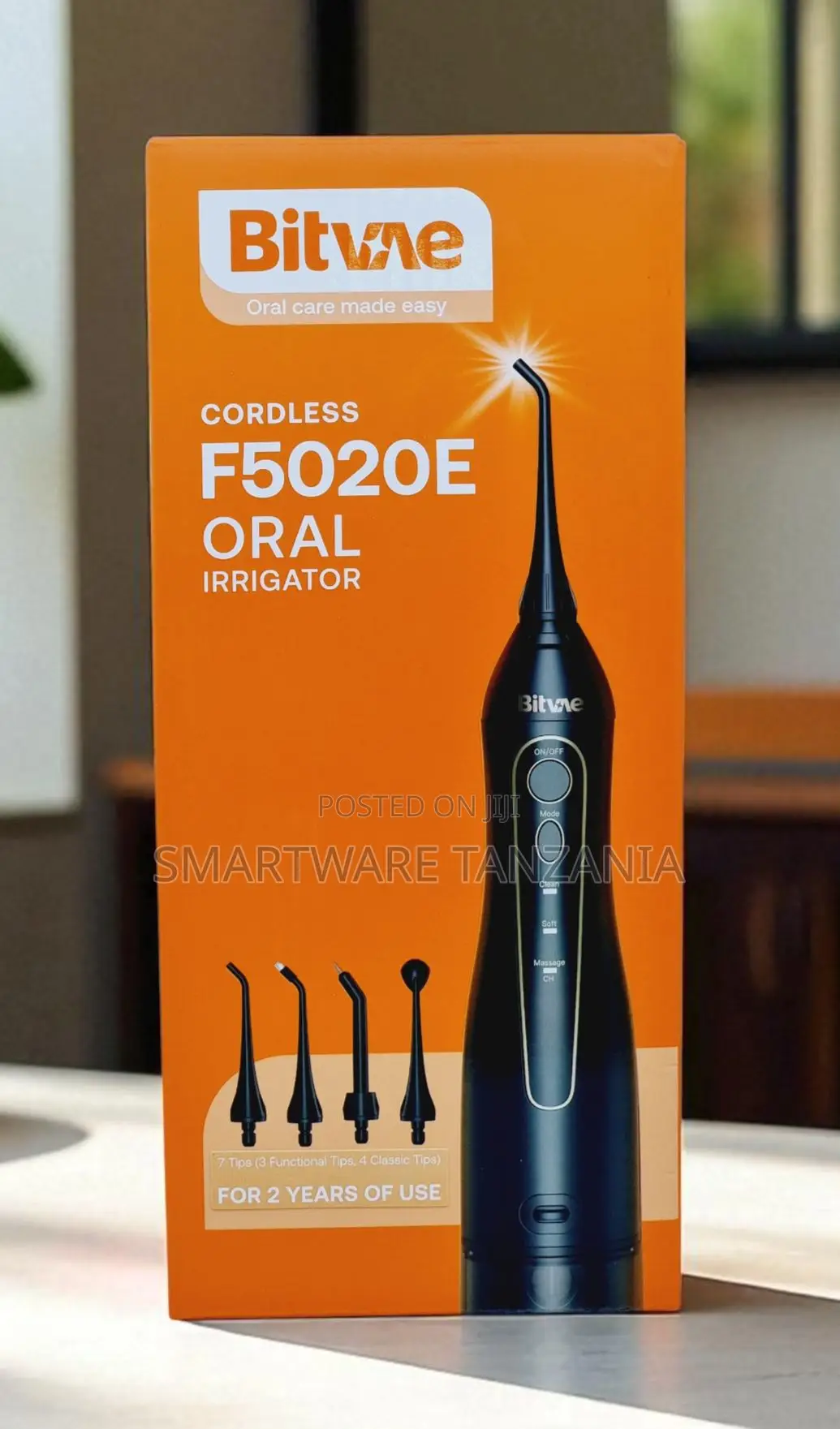 Bitvae F5020e Cordless Oral Irrigator 7 Tips 3 Modes 2-year Use