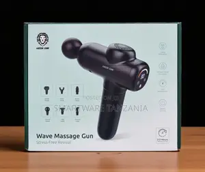 Green Lion Wave Massage Gun 6 Heads Touch Control 2-3hr Deep Tissue